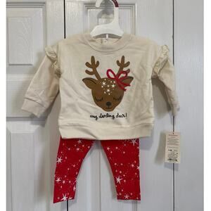 Cat & Jack NWT Baby Darling Dear Outfit Set 3-6 Months